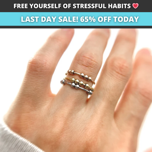 Fidget Beads Ring – Stress Relief Spinner Ring